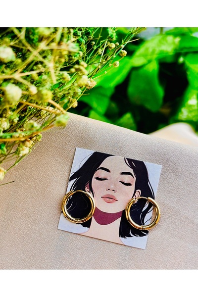 Markiz Takı حلق دائري من الفولاذ 316L مقاس 2 سم