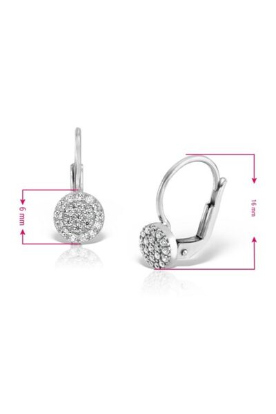 MOSV Cercei din aur alb pentru fete