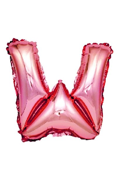 OEM Μπαλόνι με γράμμα W, ροζ χρυσό, 40 cm