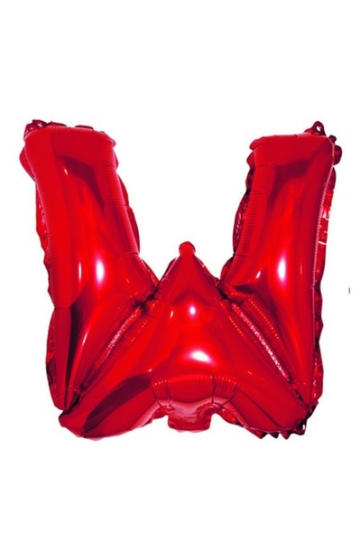OEM Balon Litera W, Roșu, 40cm
