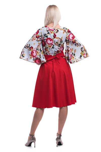 TINKA Fashion Floral print midi dress