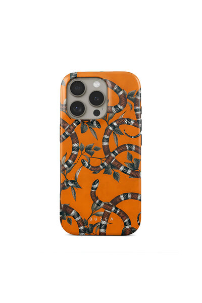 HYPERSOFT حافظة فاخرة مزدوجة الطبقات من سلسلة بورجا منقوشة متوافقة مع آيفون 1...