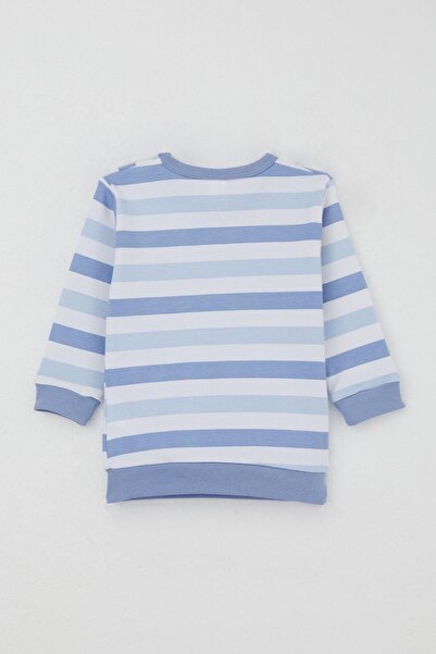 Breeze Baby Boy Pajama Set with Shoulder Patches, Love-Themed Emoji Emblem, 4 Months-1 Year, Mixed Colors