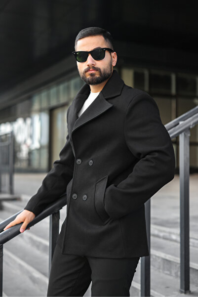 BASEL.CO Premium Double-Breasted Medium Length Cashmere Coat