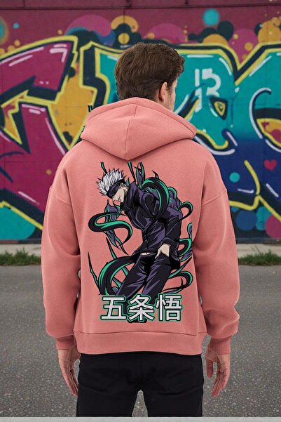 FG KONNİCHİWA Φούτερ Anime Kaisen Jujutsu με κουκούλα Ανδρικό Γυναικείο με κουκούλα Cosplay Gojo Satoru