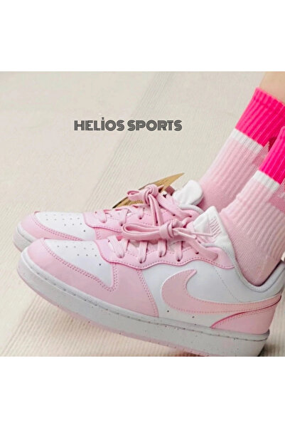 Nike Kız Çocuk Spor Ayakkabı COURT BOROUGH LOW RECRAFT Sneaker Genç Kız Spor Ayakkabı
