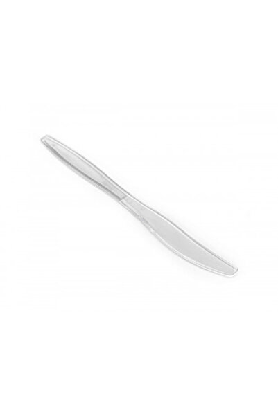 Algon Set 100 table knives, 19.6 cm, reusable plastic, transparent