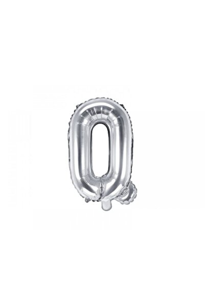 DECO Фолиев балон буква Q, сребрист, 35 см