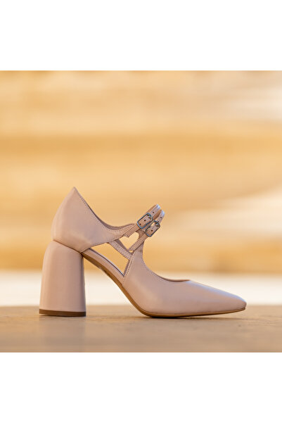 CONDUR by alexandru Pantofi Dama Cu Toc Gros Fantasy Nude - 35