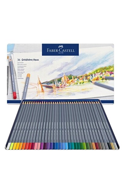 Other Faber-Castell Goldfaber Aqua Watercolor Pencils 36 Colors Metal Packaging 114636 FC