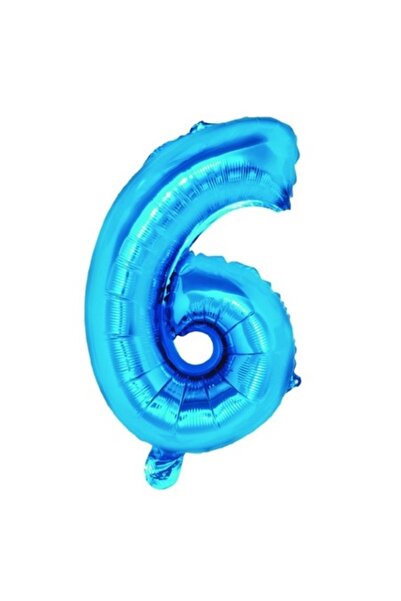 OEM Balon numărul 6, albastru, 100 cm