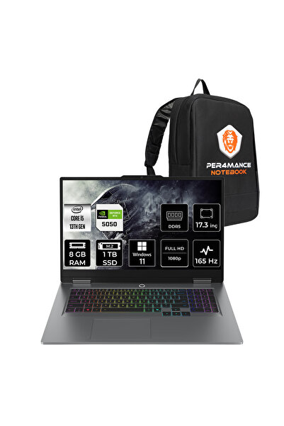 LENOVO LOQ 17 i5-13450HX 8GB 1TB SSD RTX5050/8GB 115W 17.3" FHD 165Hz W11H Ga...