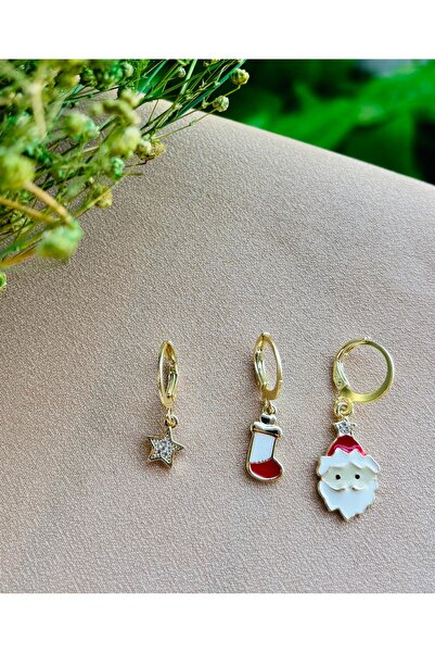 Markiz Takı Triple New Year Earring Set