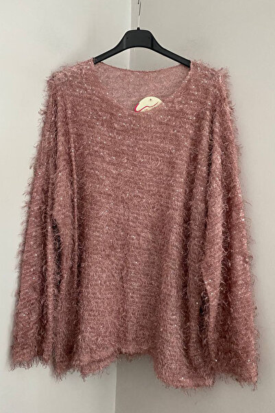 AYASOFYA OTANTIK Γυναικείο πουλόβερ με λαιμόκοψη σε σχήμα V με λεπτομέρεια απ...