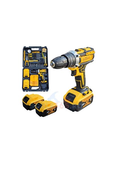 Campion Mașină de găurit/șurubelniță fără fir cu 2 baterii, 30 de bucăți, 8 Ah, 48 V, geantă de transport - PROTOOLS CMP 1664