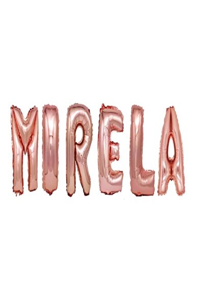 OEM Set Balloons Letter Name Mirela, Rose Gold, 40 cm