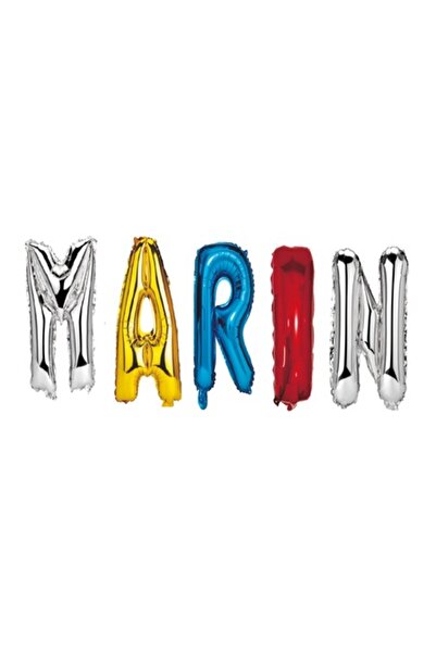 OEM Set baloane „Nume marin”, multicolore, 40 cm