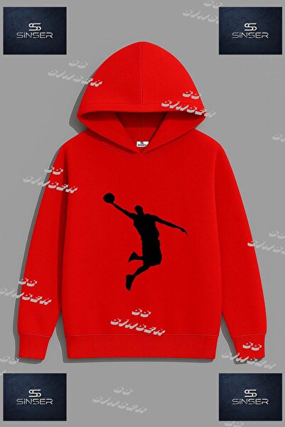 SS SİNSER Φούτερ Unisex "BASET ADAM SIYAH Sweatshirt " με στάμπα και κουκούλα