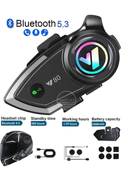 chimon Kask Bluetooth Kulaklık Y-80p Bluetooth Motosiklet Kulaklık 5.3 Motosi...