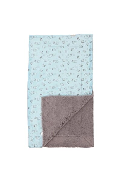 Budi Bebitof Owl Patterned Blanket 95072 Blue
