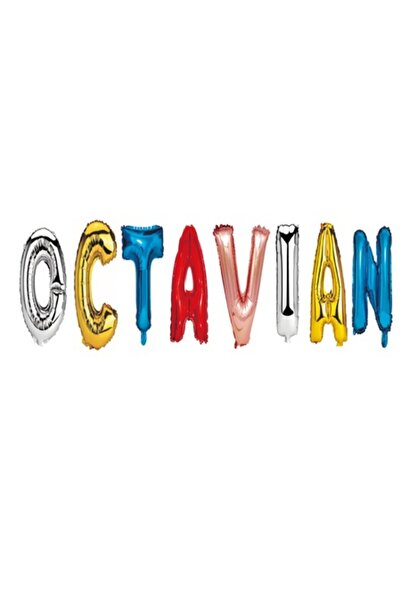 OEM Σετ μπαλονιών με το όνομα «Octavian», πολύχρωμο, 40 cm