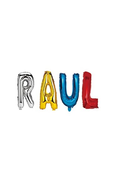 OEM Σετ μπαλονιών με το όνομα Raul, Πολύχρωμο, 40 cm