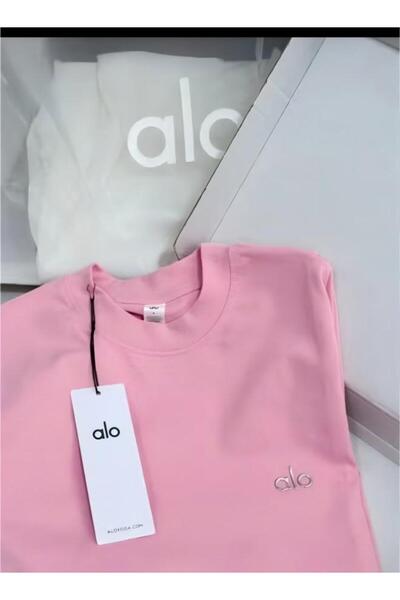 Alo Loose T-shirt-Round Neck Short Sleeve-Summer Short Sleeve