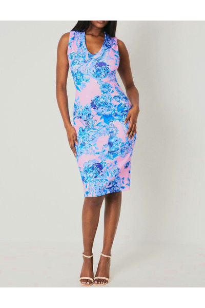 Coast Short dress, Pink/blue