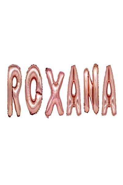 OEM Set of Letter Balloons 'Roxana', Rose Gold, 40 cm