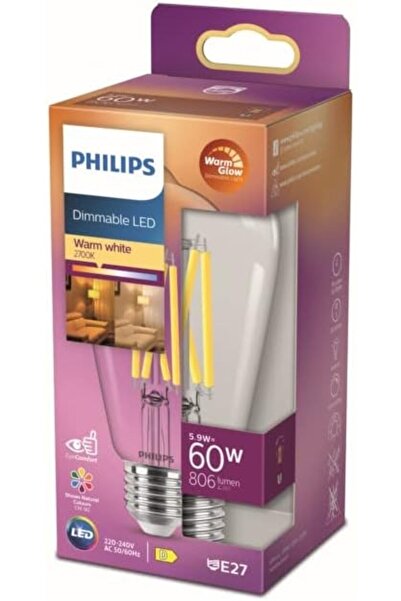 Philips LED Classic 60W ST64 E27 Kısılabilir Filament Ampul WGD90 CK561452