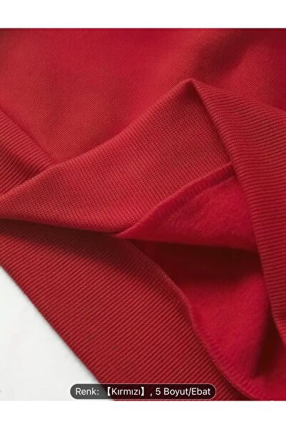 FAVORİST Colorful Hearts Printed Circular Neck Sweatshirt