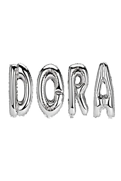 OEM Dora Name Letter Balloon Set, Silver, 40 cm