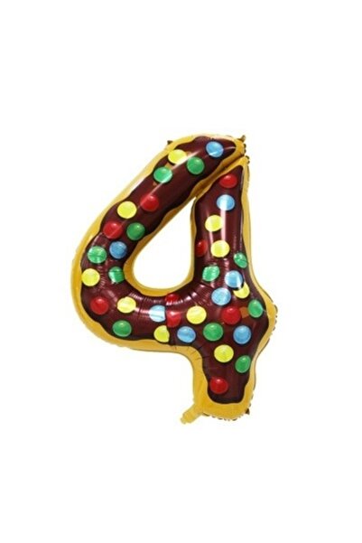 OEM Балон номер 4, дизайн на поничка, 100 см