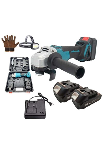 Campion Angle grinder 125 mm with 2×36V 8Ah batteries, 11,000 rpm, Protools CMP 1253