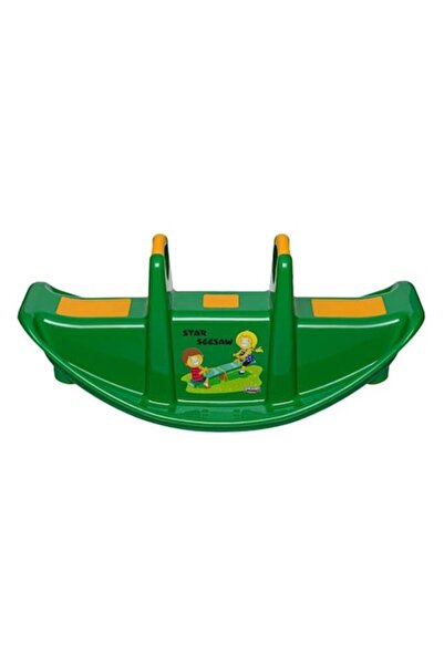 OEM Children's swing green-yellow, plastic, 3-seat, with handles, 109x60.5x56 cm
