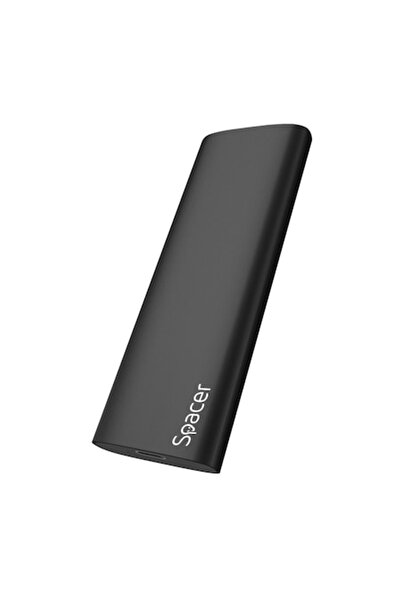 Spacer External Rack for SSD M.2 PCIe NVME, USB 3.1 Type-C Interface, Aluminum, Black