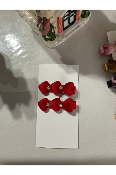 MADE BY PERİ Set of 2 Heart-Shaped Plush Buckles – Made by Peri