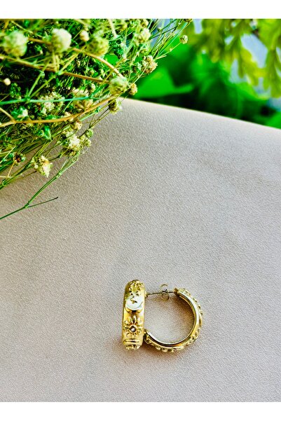 Markiz Takı أقراط دائرية من الفولاذ بنمط عرقي