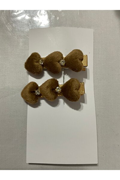 MADE BY PERİ Set of 2 Heart-Shaped Plush Buckles – Made by Peri