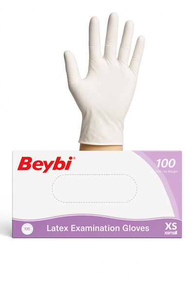 Medicalx Beybi Lateks Pudralı Muayene Eldiveni 100’lük Kutu - Xsmall