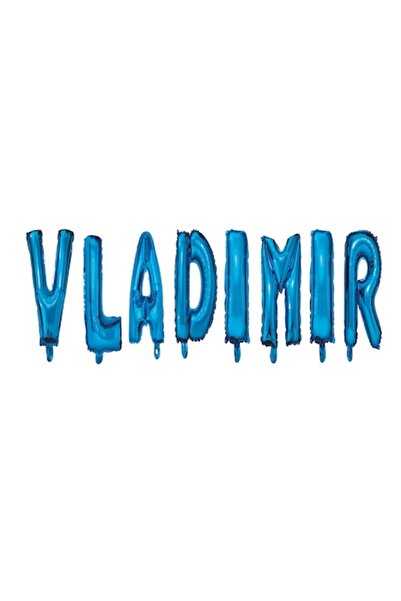 OEM Set baloane cu numele „Vladimir”, albastre, 40 cm