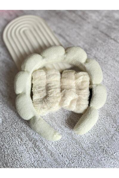 EMKSHOP Baş Bandı Elastik Yumuşak Rahat Su Emici Bilek Bandı Bilekliği Yüz Yıkama Spa Makyaj Cilt Bakımı