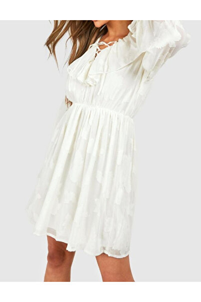 BOOHOO Short dress, Ecru