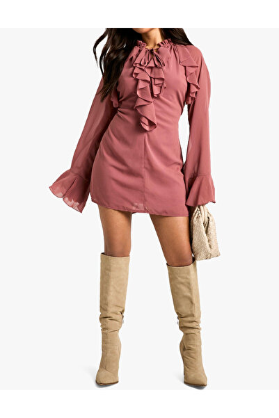 BOOHOO Short dress, Dark powder pink