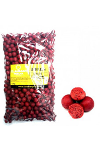 Claumar Boilies Birdfood Hard Strawberry 24mm 5 kg