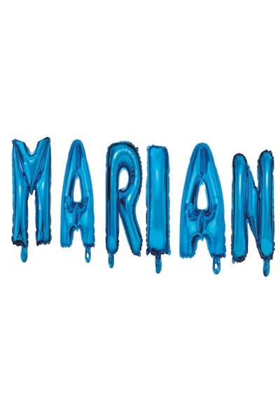 OEM Комплект балони с букви „Мариан“, син, 40 см