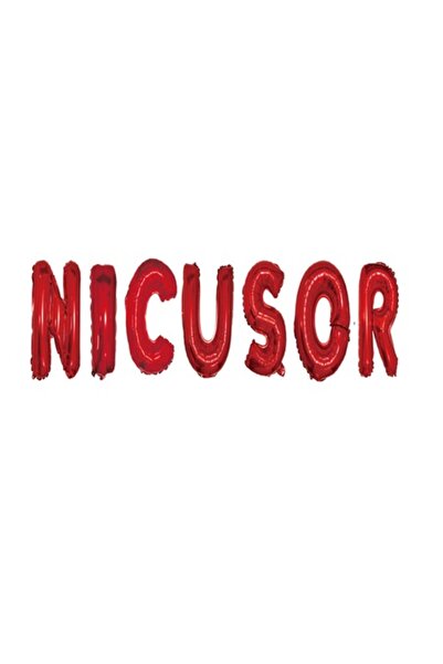 OEM Set of Balloons 'Nicusor', Red, 40 cm