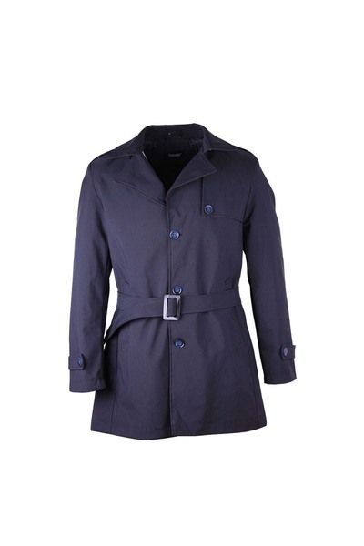 trender Синій чоловічий тренч 01