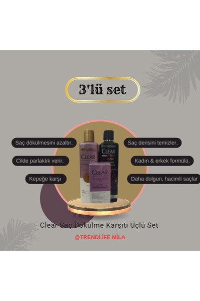 Clear Men Scalp Proshampoo & Scalpceuticals Anti-Hair Loss