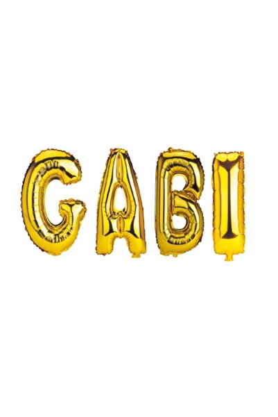 OEM Set baloane cu nume Gabi, aurii, 40 cm